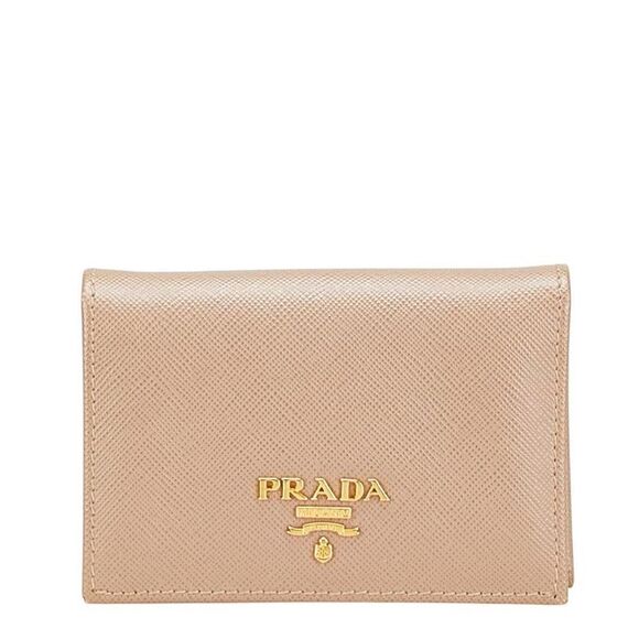 Pre Loved prada Women brown | beige Card Wallets - Picture 1 of 8